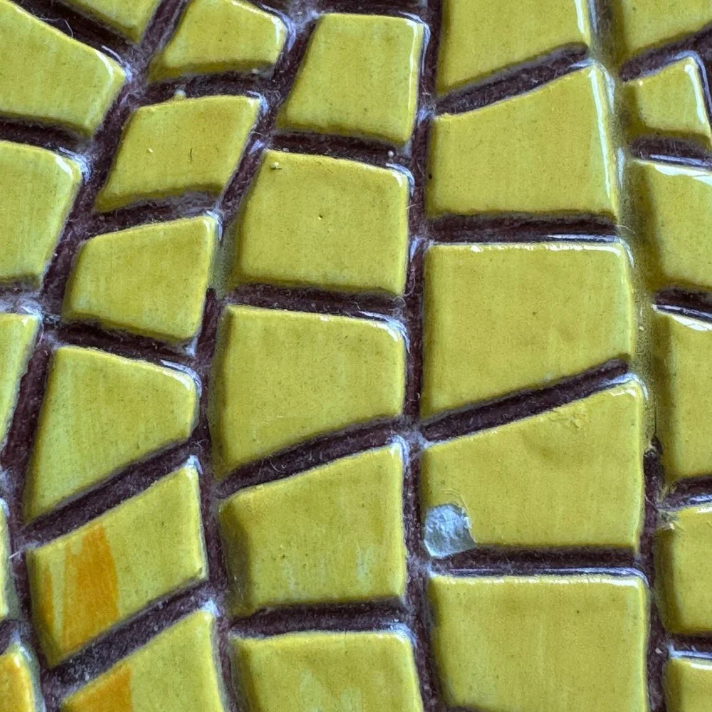 Ceramic Tile Art Coasters,‎ Mosaic Look Fruit Grapes Home Decor Cookware Italy